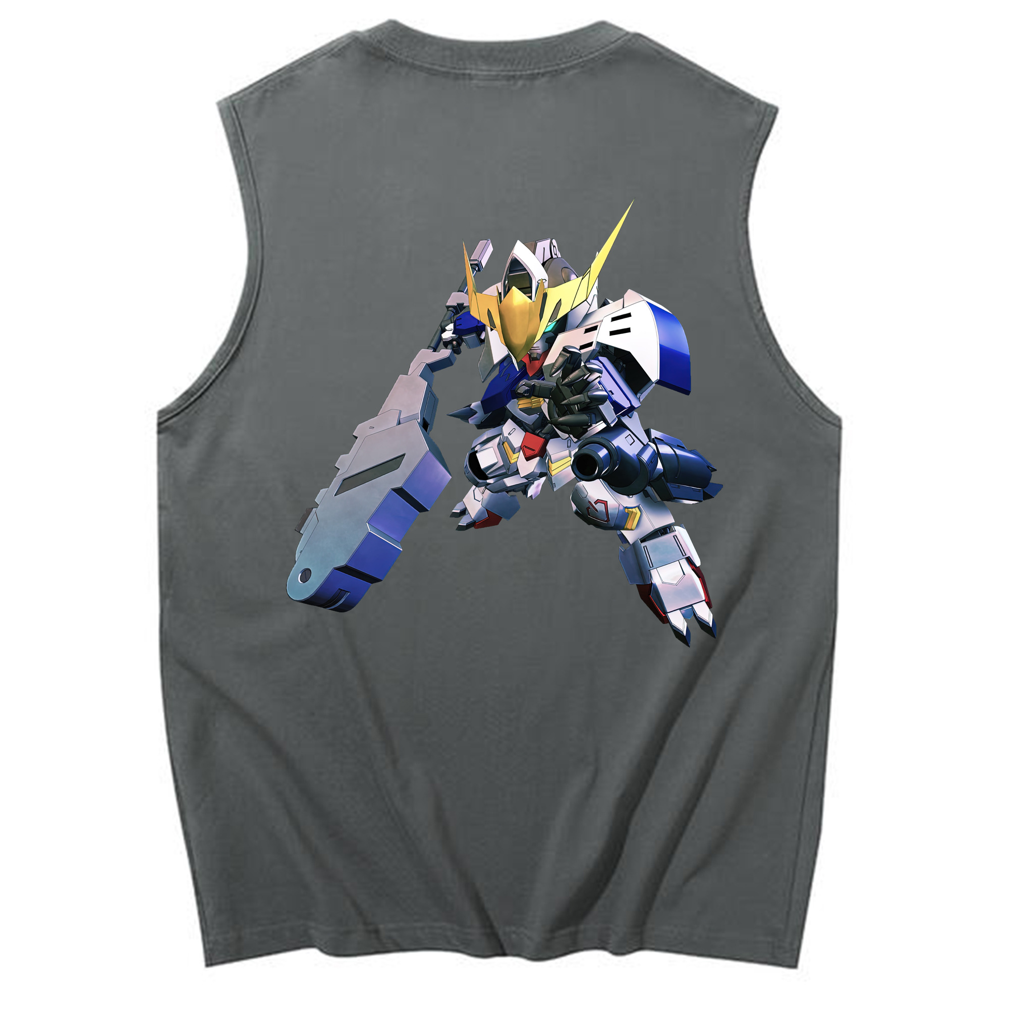 （画像用） 機動戦士ガンダム Mobile Suit Gundam コットン100％タンクトップ（背面プリント）